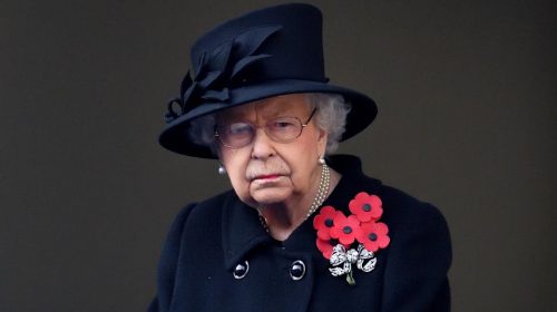 Queen Elizabeth Stands Alone As Husband Prince Philip Is Buried