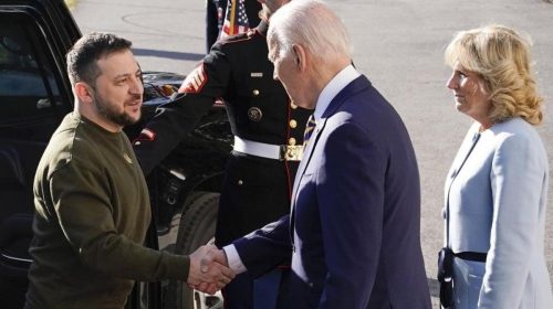 Zelensky visits US in first trip abroad after Russian invasion