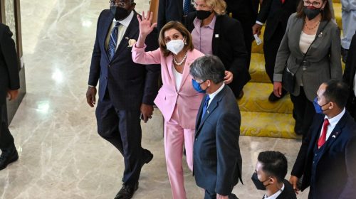 Nancy Pelosi lands in Taiwan, defies China
